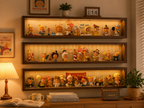 Star Person Wall Display Cabinet | LED Blind Box Shadow Box | Collectible Organizer | Figurine Storage