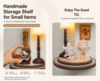 Retro Sign-Style Night Light | Warm LED Figurine Stage | Superstar-Style Figurine Display Stand with Night Light | Collector-Grade Toy Display Case