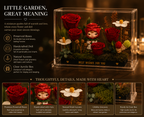 Preserved Rose Display | Anime Figurine Eternal Flower Acrylic Stand | Romantic Collectible Gift