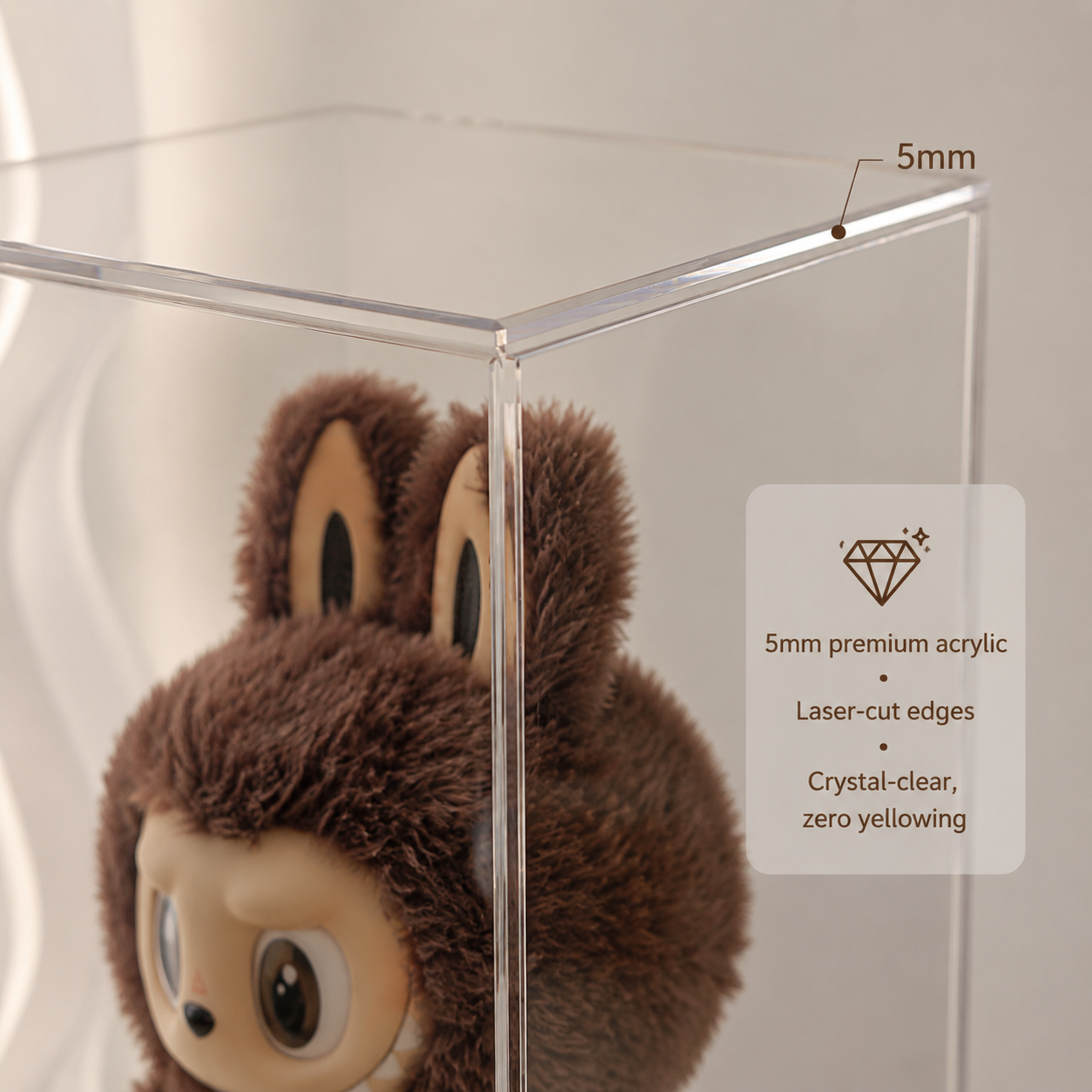 Acrylic Display Box + Column Pedestal Set | 136cm Tall Tower Display