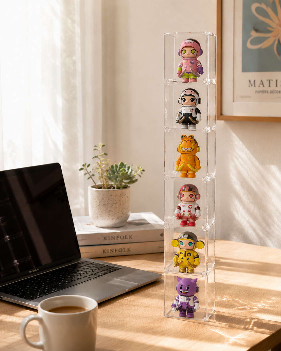 Stackable Blind Box Cube Tower | Door Frame Display Column | Every Unbox Adds a New Cube