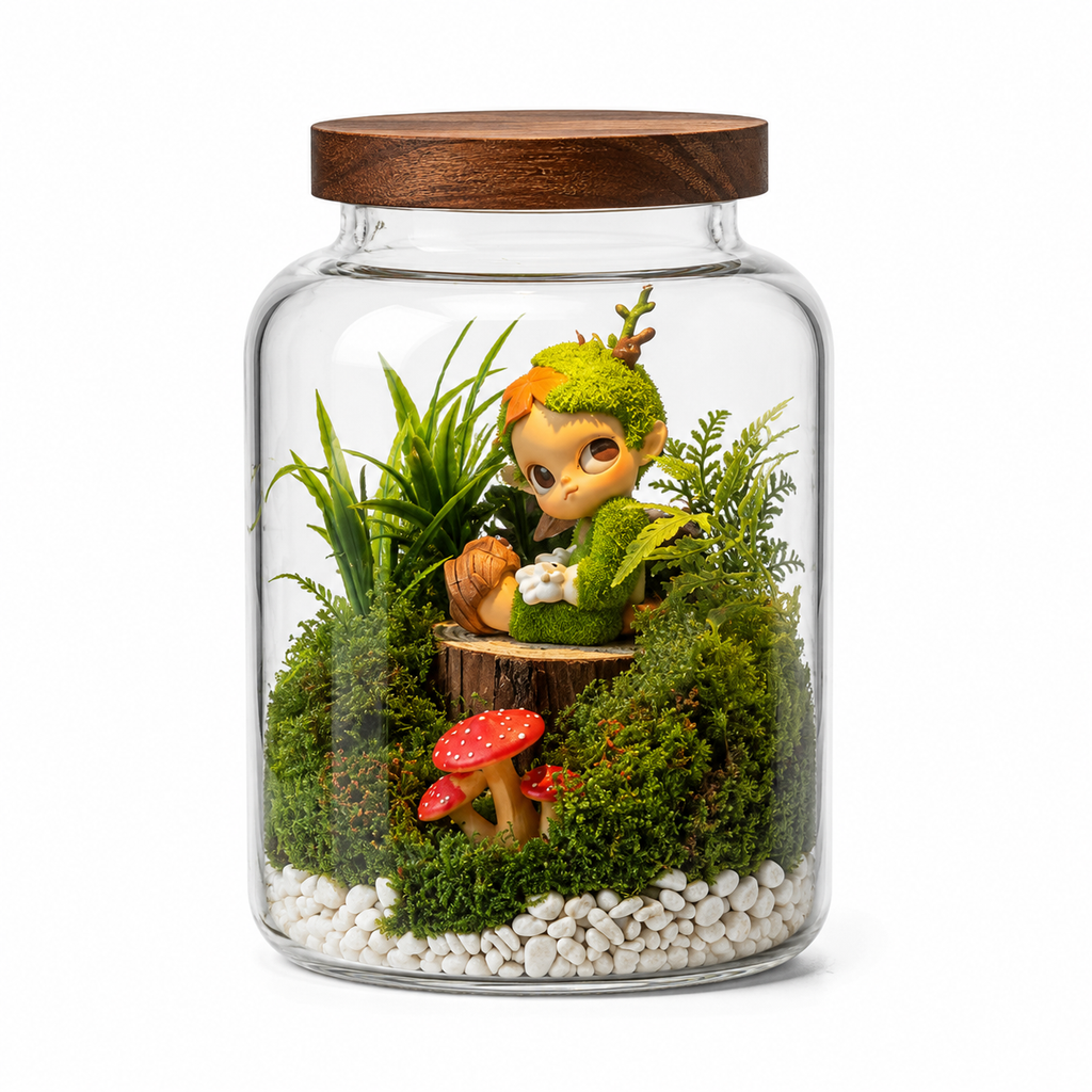 Gazi Scene Glass Bottle Terrarium detail – Doluchi
