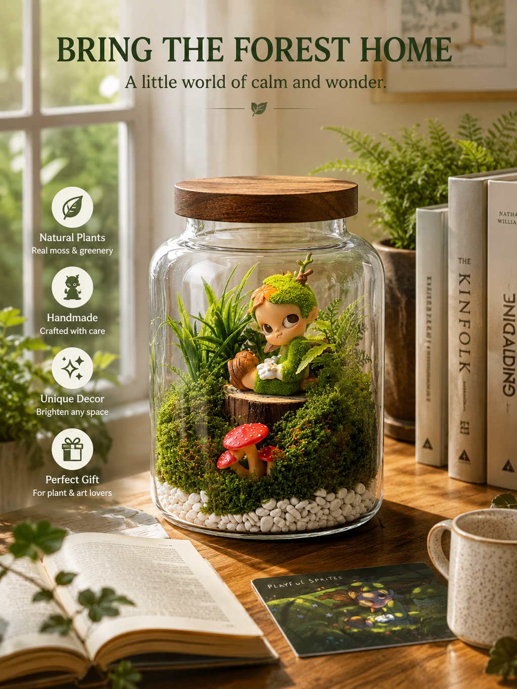 Gazi Scene Glass Bottle Terrarium view 10 – Doluchi