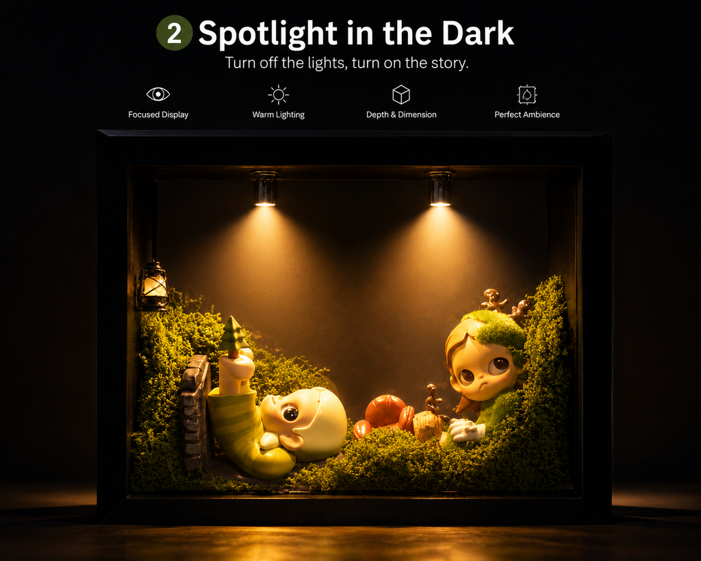 Gazi Blind Box Display Case back view – Doluchi