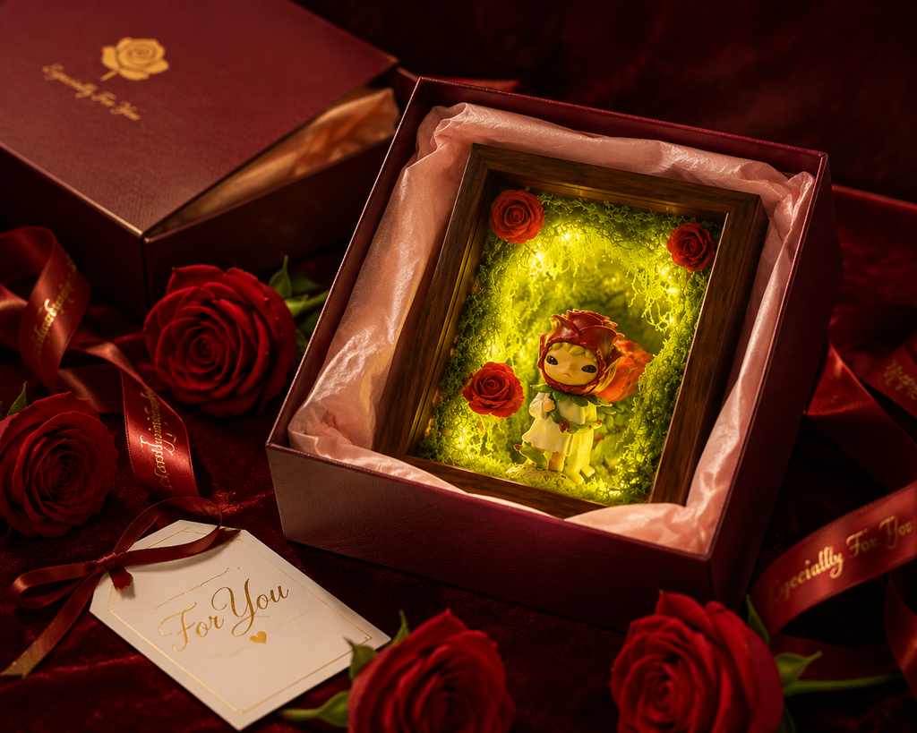 Fairy Forest LED Shadow Box size reference – Doluchi