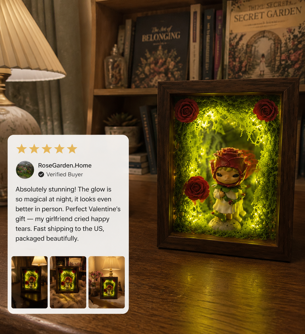 Fairy Forest LED Shadow Box view 11 – Doluchi