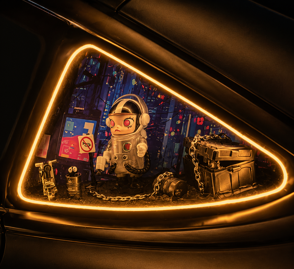 Mini Scene Car Mirror LED Light view 8 – Doluchi