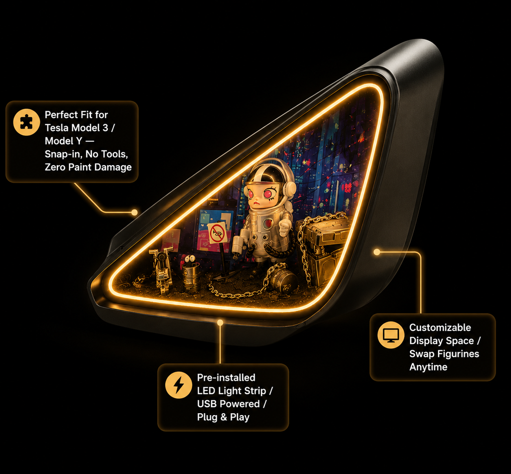 Mini Scene Car Mirror LED Light view 9 – Doluchi