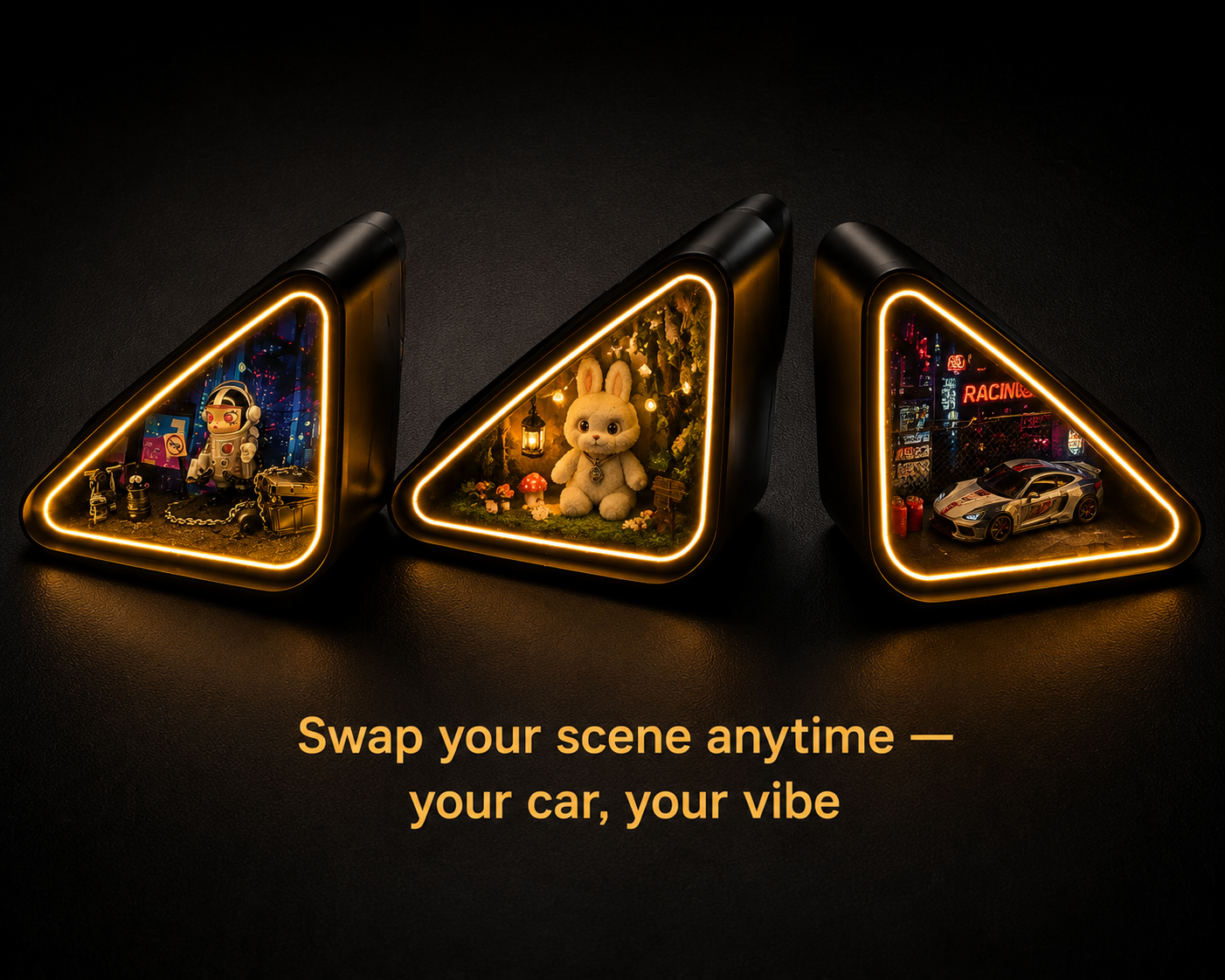 Mini Scene Car Mirror LED Light view 12 – Doluchi