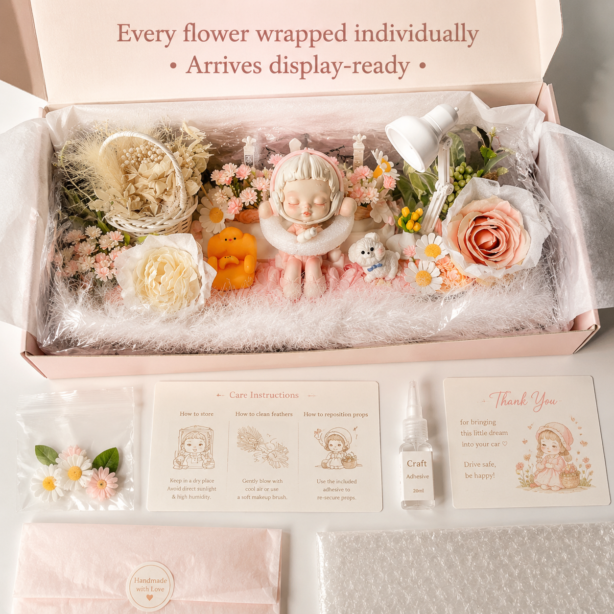 Dreamy Garden Figurine Gift Box detail – Doluchi