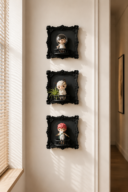 Baroque Gallery Frame | Figurine Wall Display Picture Frame | Dark Fantasy Aesthetic Display