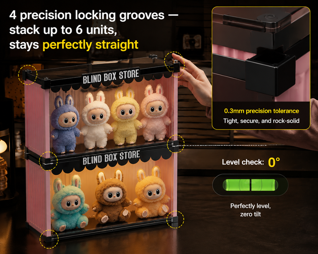 Blind Box Store Acrylic Display Shelf size reference – Doluchi