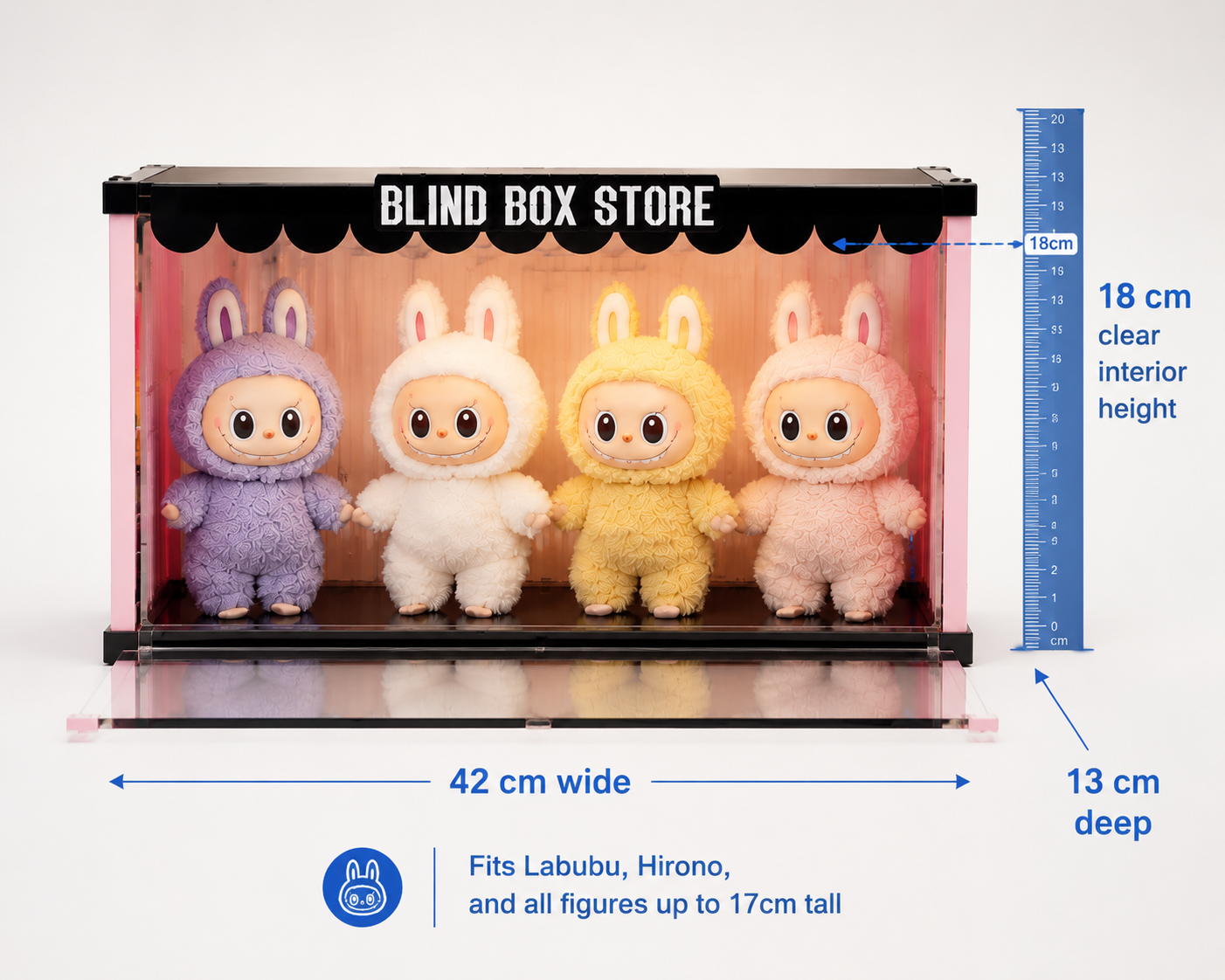Blind Box Store Acrylic Display Shelf view 8 – Doluchi