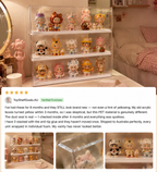 Anti-Tip Stackable Acrylic Display Case back view – Doluchi