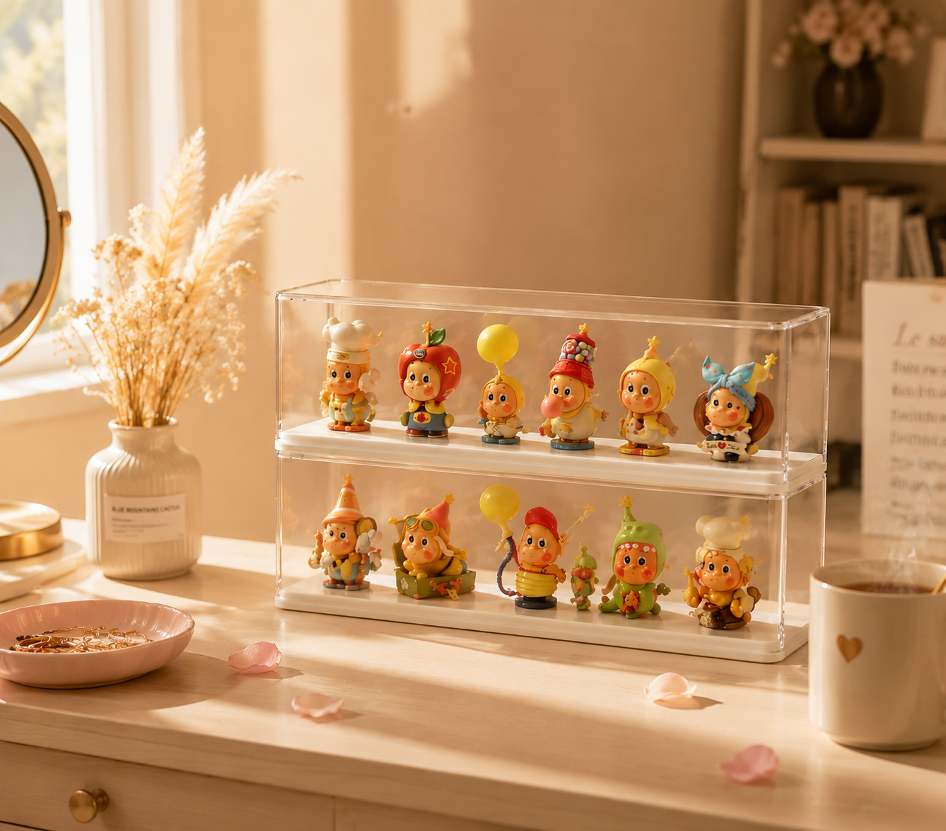 Anti-Tip Stackable Acrylic Display Case packaging – Doluchi
