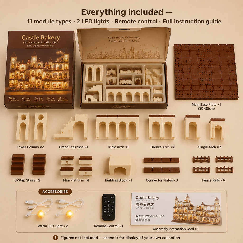 Castle Bakery DIY Modular Building Set detail – Doluchi