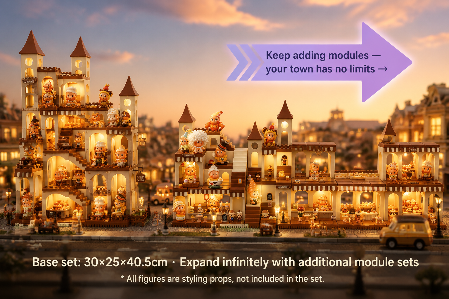 Castle Bakery DIY Modular Building Set in use – Doluchi