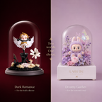 Wandering Dream Glass Dome | Real Preserved Flowers Limited Edition | Angel Series