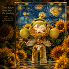 Acrylic Display Box with Art Backdrop size reference – Doluchi