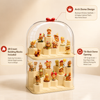 Dome Acrylic 2-Tier Display Cabinet back view – Doluchi