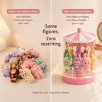 Pink Carousel Rotating Plush Hanger detail – Doluchi