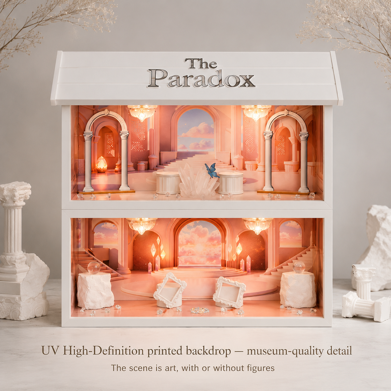 The Paradox LED Display Box | Themed Scene Figurine Cabinet | Enter Exit Edition