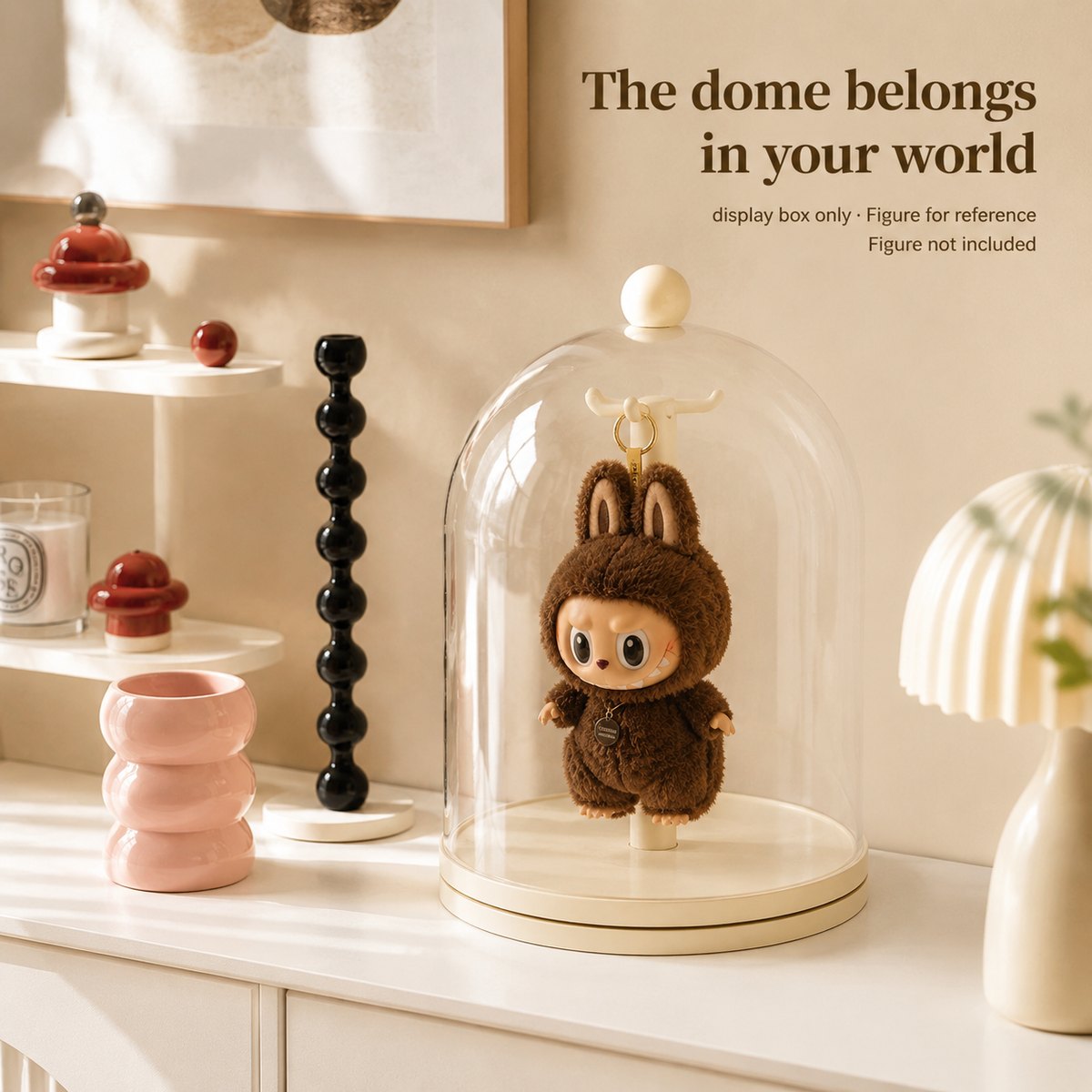 Glass Dome Figurine Display in use – Doluchi