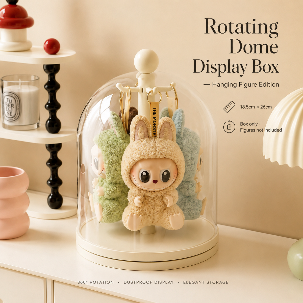 Glass Dome Figurine Display view 10 – Doluchi