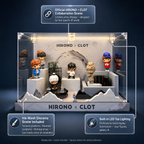 Ink-Wash Mountain Scene Display Box | LED Collaboration-Style Display | Collector Cabinet