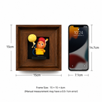Wooden Shadow Box Display Frame | Figurine Picture Frame Wall Art | Single Figure Wall Display