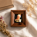 Wooden Shadow Box Display Frame | Figurine Picture Frame Wall Art | Single Figure Wall Display