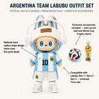 Argentina Soccer Doll Outfit Set view 11 – Doluchi