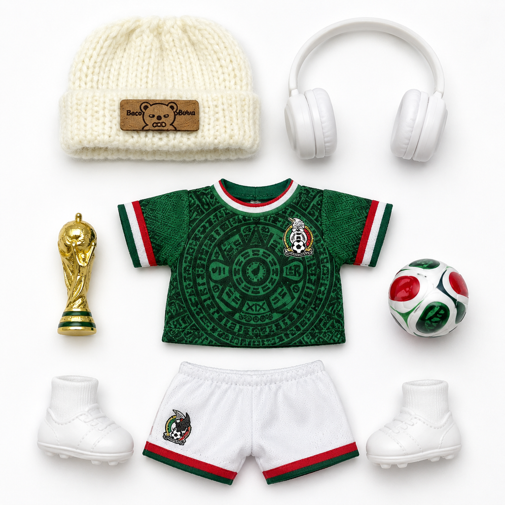 Mexico Soccer Doll Outfit Set detail – Doluchi