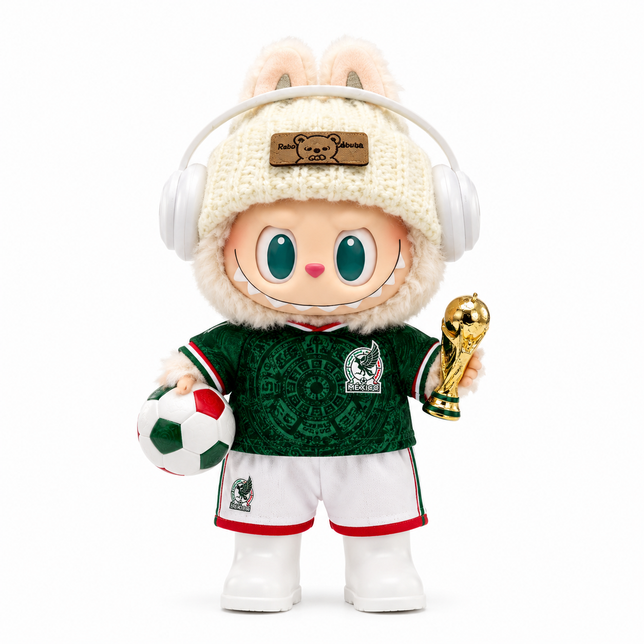 Mexico Soccer Doll Outfit Set back view – Doluchi