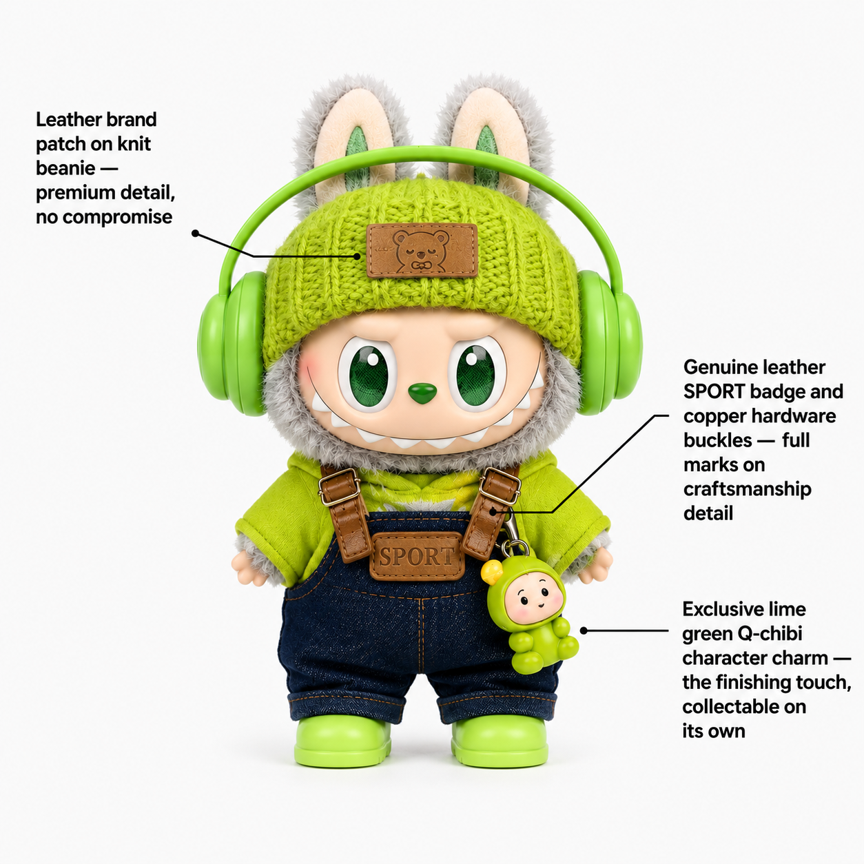 Crying Bear Character Keychain view 11 – Doluchi