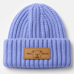 Bear Gloves Knit Beanie for Dolls side view – Doluchi