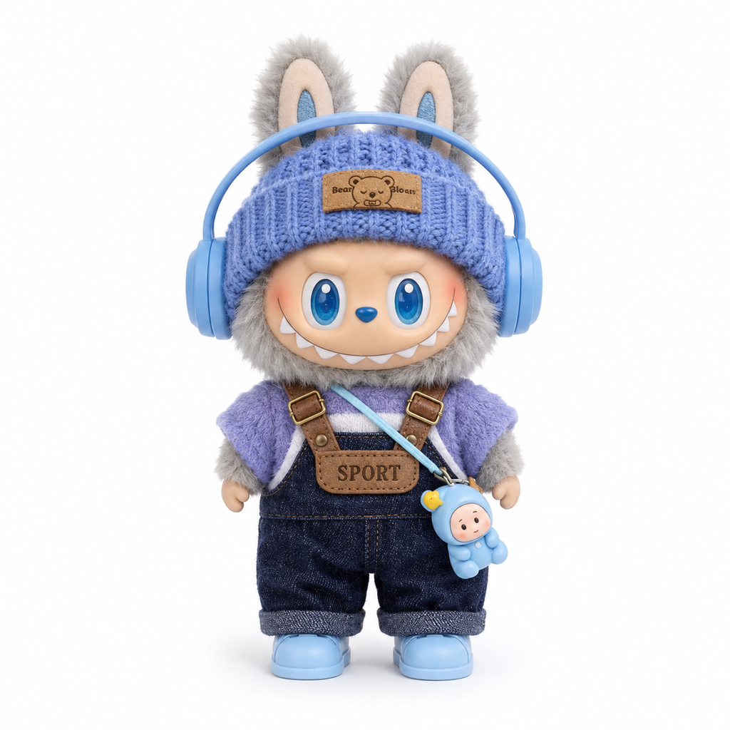 Bear Gloves Knit Beanie for Dolls packaging – Doluchi