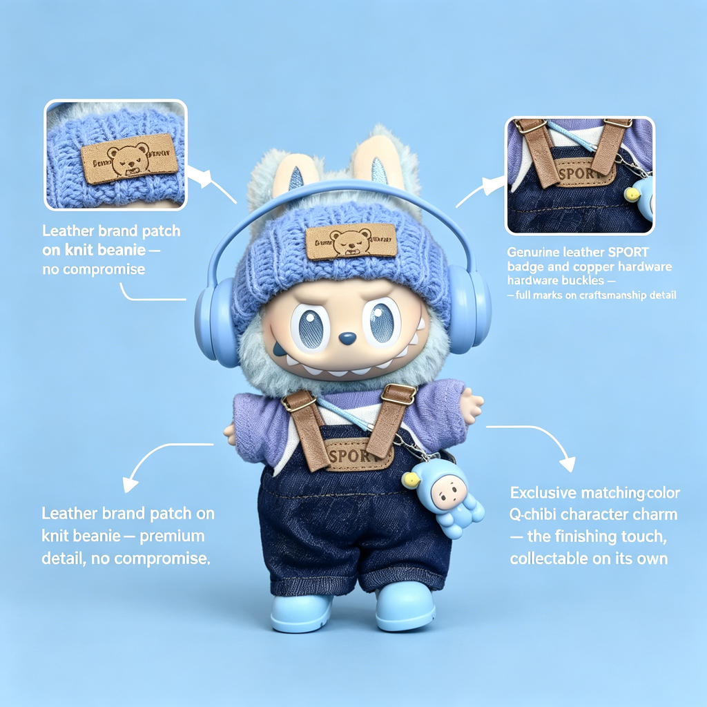Bear Gloves Knit Beanie for Dolls view 10 – Doluchi
