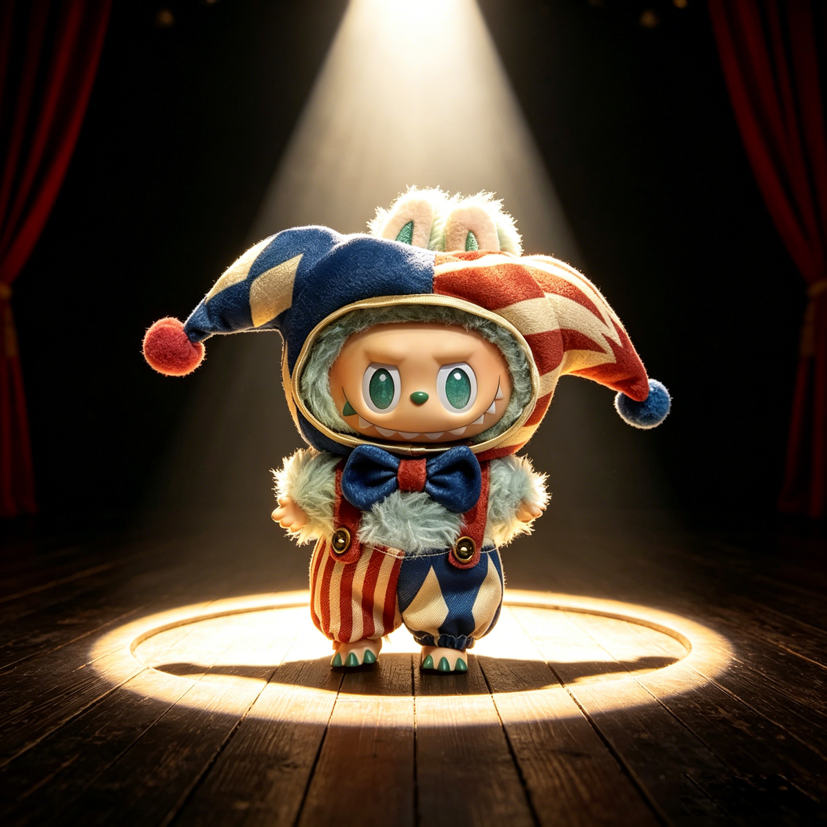 Royal Jester Outfit Set | Limited Edition Jester Costume | Blue Gold Collector Figure