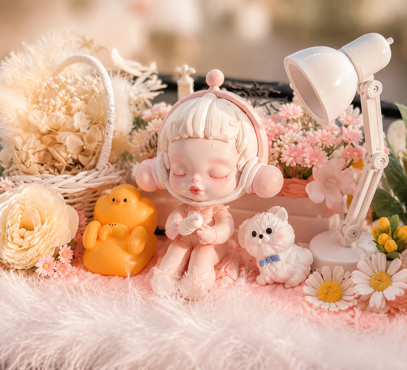 Dreamy Garden Figurine Gift Box side view – Doluchi