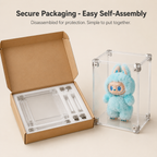 Stackable Acrylic Display Case Cube | Clear Blind Box Figure Showcase | Magnetic Dustproof Collection Box