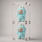 Stackable Acrylic Display Case Cube | Clear Blind Box Figure Showcase | Magnetic Dustproof Collection Box
