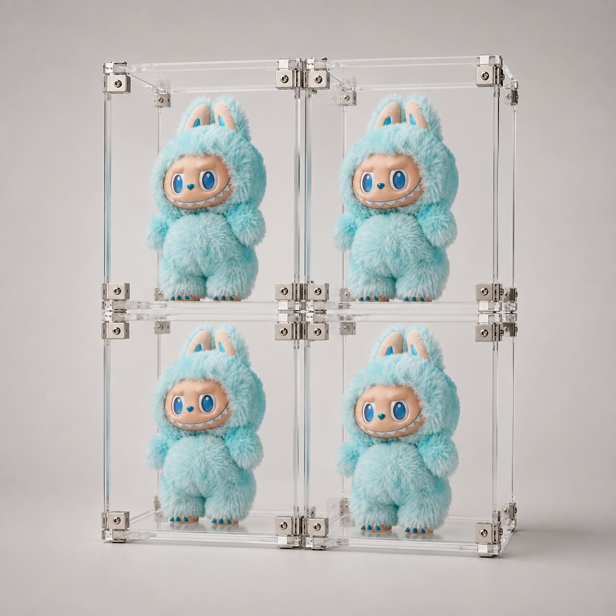 Stackable Acrylic Display Case Cube | Clear Blind Box Figure Showcase | Magnetic Dustproof Collection Box